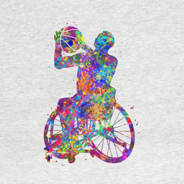 Wheelchair basketball by Yahya Art